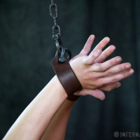 Mia Gold is bound in different positions with kinky sex toys