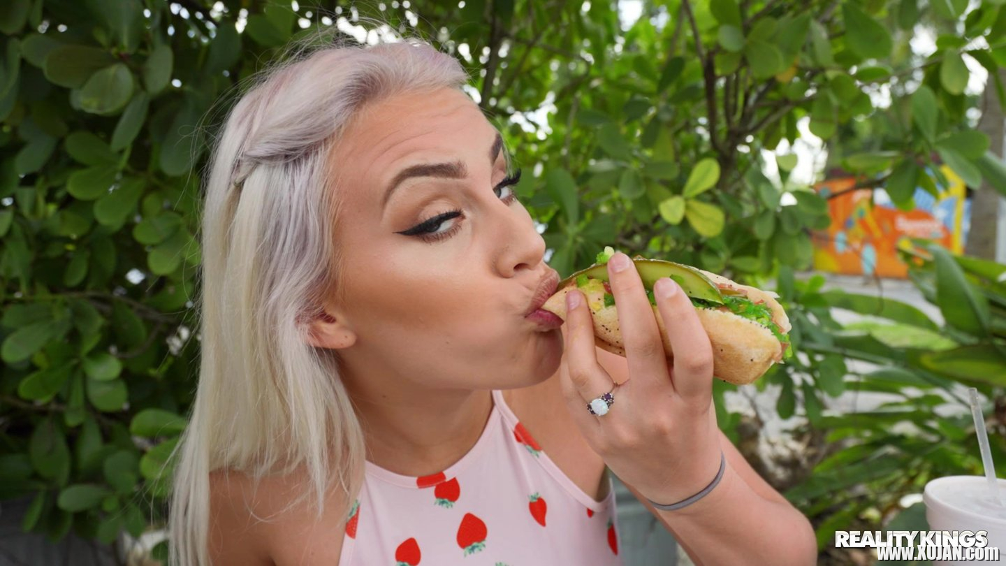 Cock hungry blonde babe Indica Monroe mounts a big black dick - Photo #2538923