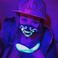 KDA Akali UV Lights Bodypaint