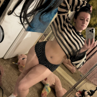 Solo amateur Dakota Marr smoking a cigar and posing