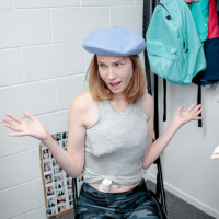 Filthy thief Claire Roos gets punished and bnaged by security guy