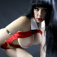 Busty Vampire Kayla Kiss showing off her big Boobs