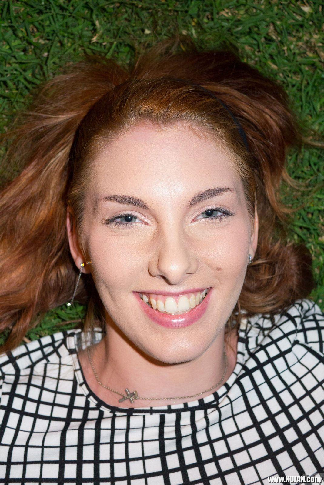 Beautiful redhead Lilith Lust shows you whats up her pretty skirt - Photo #2584131
