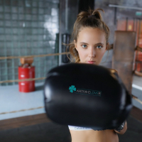 Lovely boxer Katya Clover gets naked after her workout