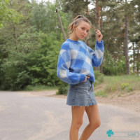 Good looking Katya Clover showing her nice boobies outdoors