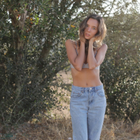 Nothing makes Katya Clover happier than showing her small tits