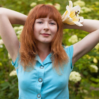 Russian Girl Red pucy ov