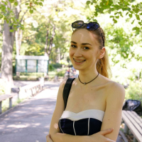 Playful Yana West is not wearing panties upskirt
