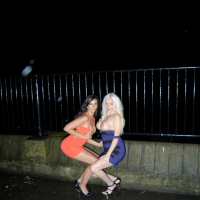 Firebrigade flashing and big tits nude in public by uk pornstars Gemma Maddock a