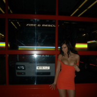 Firebrigade flashing and big tits nude in public by uk pornstars Gemma Maddock a