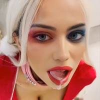 Harley Quinn y tsnki e galis Cumslut parodin