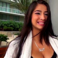 Megan Salinas toying both her tight love holes