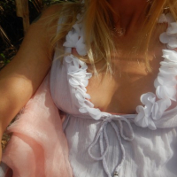 Flirty Risky Blonde hanrayin striptizy Florida Thong Bikini Groeel um