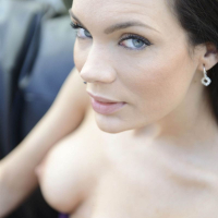 Kyla Fox exposes her nice tits on the balcony