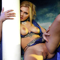 Blonde Bridget The Witch In Blue