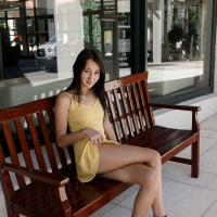 Carmen Rae giving us an upskirt flash outdoors