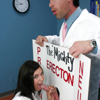 Tiny babe Stephanie Richards prefers swallowing strangers dicks