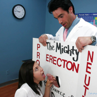 Tiny babe Stephanie Richards prefers swallowing strangers dicks