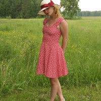 Retro Lady bnutyan mej mazot pucov pomtalonneri tak