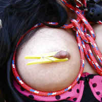 Busty MILF Jewels Jade getting hardcore BDSM banged outdoor