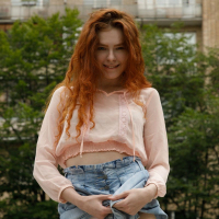Zishy studio presents redhead Kari Pitinova with natural tits hot ass