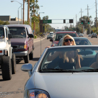 Ann and Lacey dress up as naughty schoolgirls and go on a joy ride