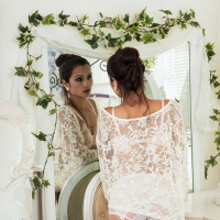 Chelsea French teasing in some sexy white Lingerie