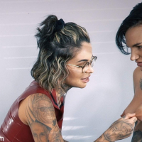 Nikki Hearts caught and fucked by Leigh Raven