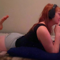 Sexy Redheaded Gamer Girl