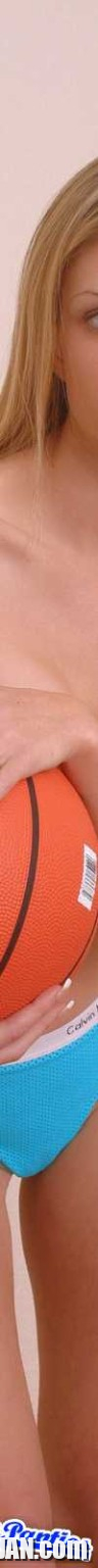 Ashley blue cotton thong and a basketball - Photo #2936409