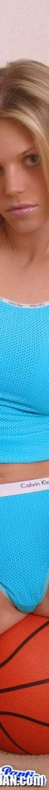 Ashley blue cotton thong and a basketball - Photo #2936421