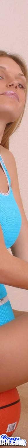 Ashley blue cotton thong and a basketball - Photo #2936423