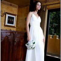 Faith Leon in dreamy wedding dress getting dicked hard