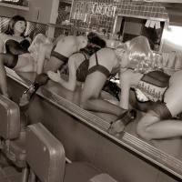 We took it back to the 50s for a little 50s titties in vintage p