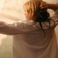 Pictures of Britney Virgin playing with a light