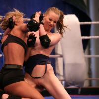 Gitta Blonde in catfight is dominated by lezdom