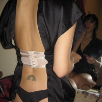 Pictures of Nadia getting ready for a sexy night on the town