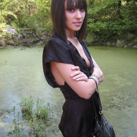 Pictures of Nadia getting ready for a sexy night on the town