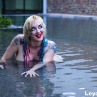 Busty Leya Nude ev Wet in Pool