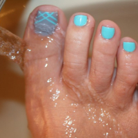 Wifes Teal Grey Footjob