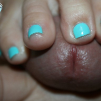 Wifes Teal Grey Footjob