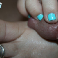 Wifes Teal Grey Footjob
