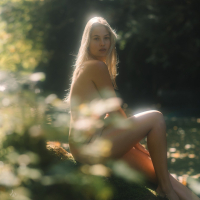 Megan Moore enjoys showing beautiful Body Outside