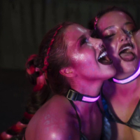 Nasty girls Emily Woods and Ruby Sims getting down and dirty