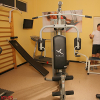 Sexy Abbie Cat works out on a hard Cock in the Gym