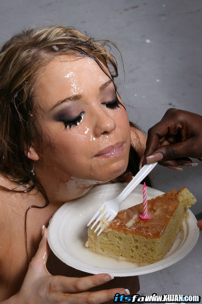 Teen blonde slut takes several cum facials as birthday present - Photo #3053317