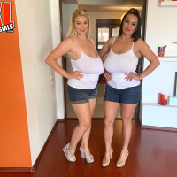 Erin Star and Helen Star fooling around together