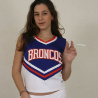 Jackie Ashe is a bad cheerleader that smokes