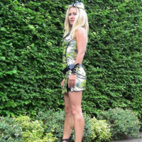 Naughty Tinkerbell flashing shaved Pussy in Public