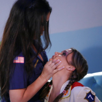 Naughty lesbians Natasha Nice Kayme Kai enjoy foodplay action